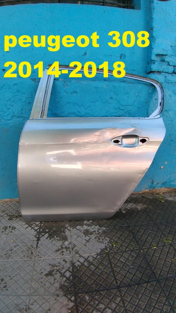 Puerta trasera izquierda peugeot 308 2014 - 2018
