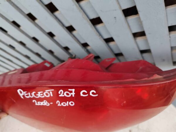 Foco trasero derecho Peugeot 207cc 2008 - 2010 - Imagen 5